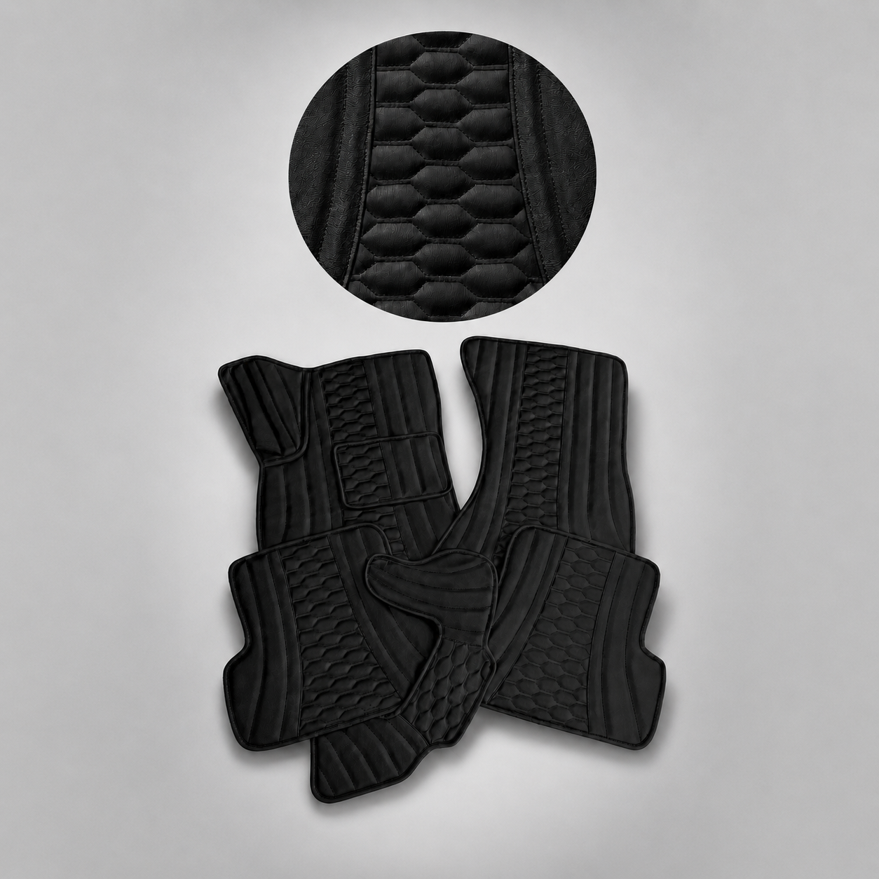 Custom-Made Luxury Leather Car Floor Mats