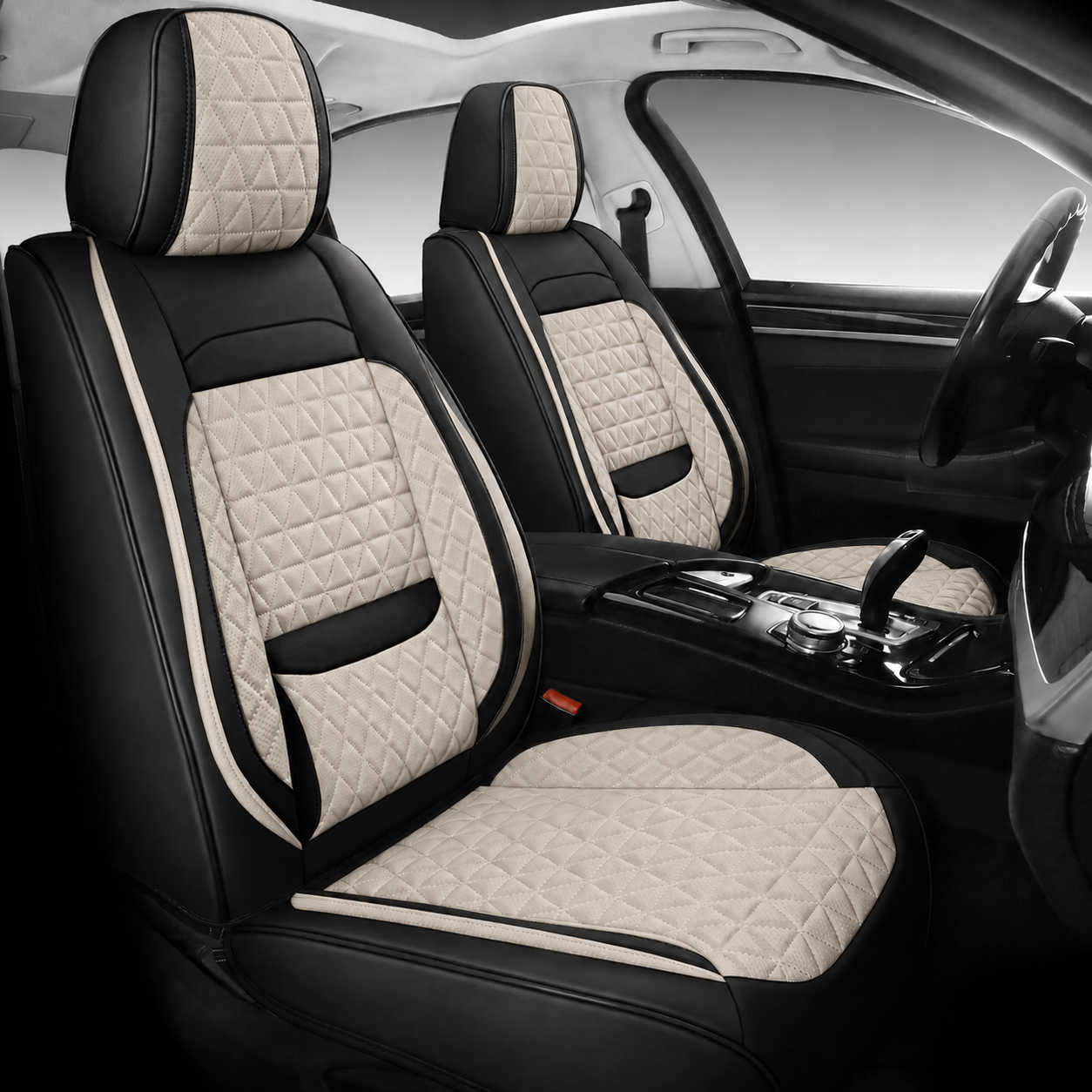Huse pentru scaune auto cu model diamant