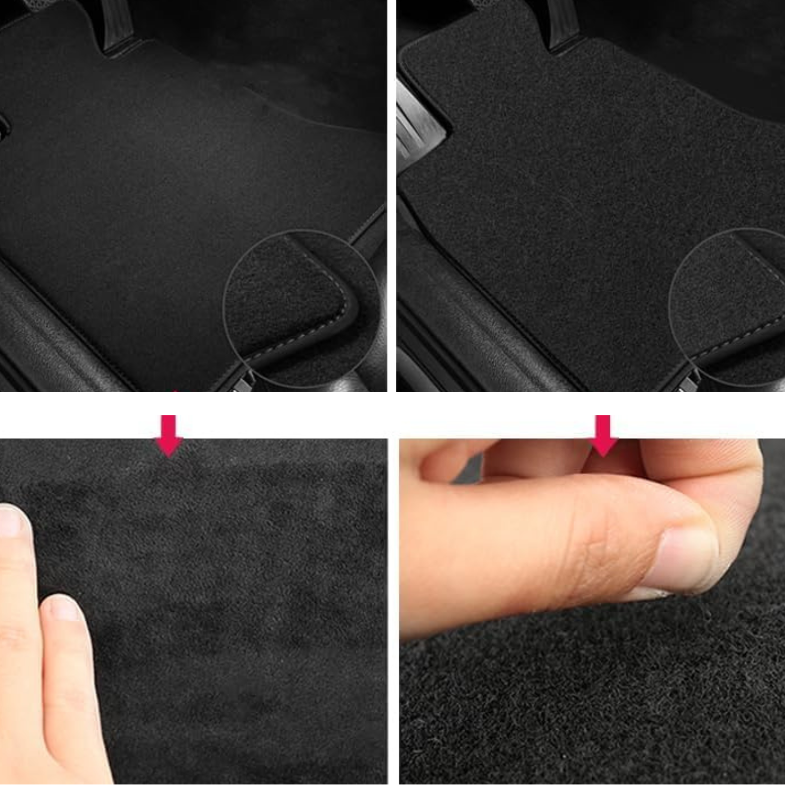 Tapis de sol de voiture antidérapants imperméables (tapis avant et arrière)