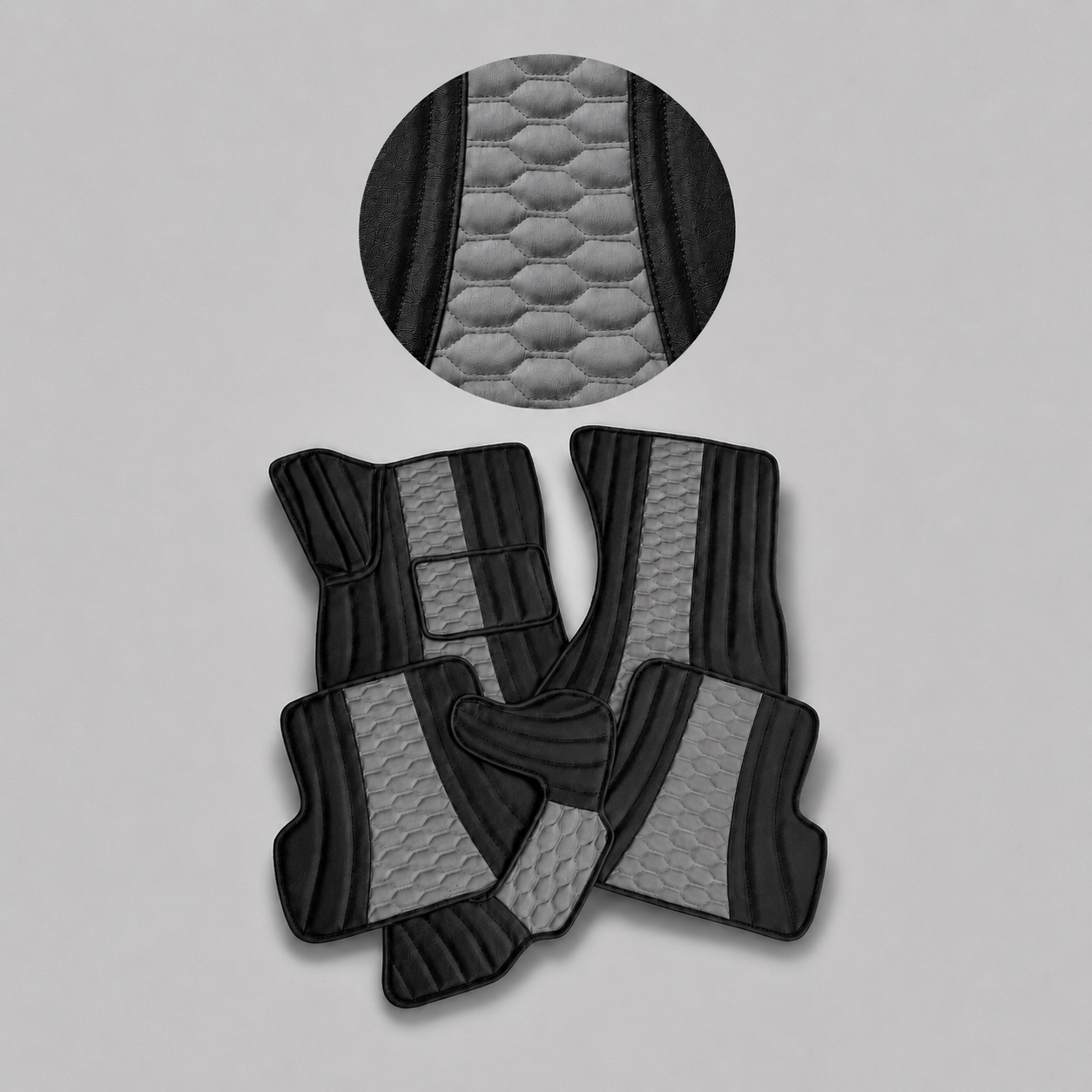 Custom-Made Luxury Leather Car Floor Mats
