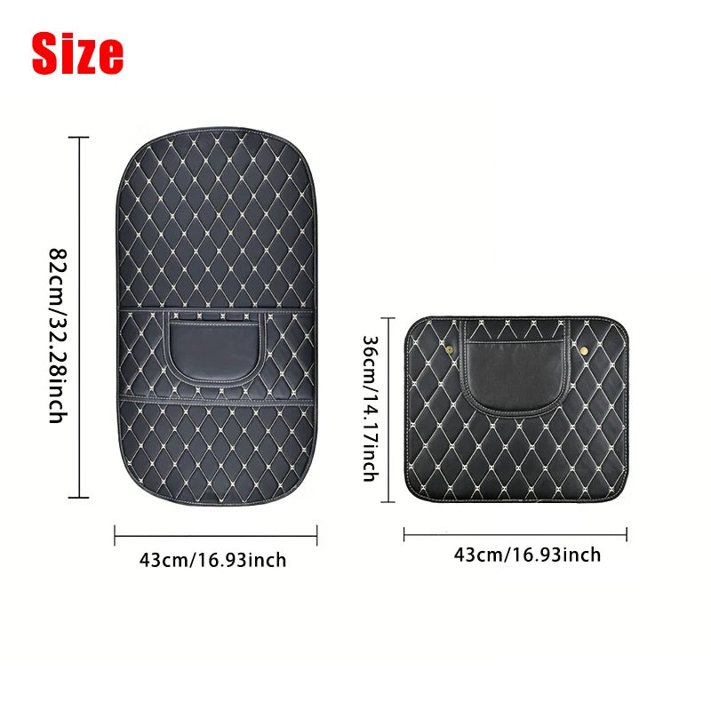 Leather Car Anti-Kick Mats