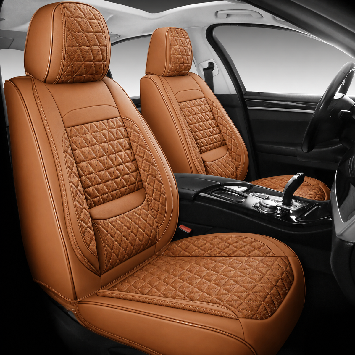 Huse pentru scaune auto cu model diamant