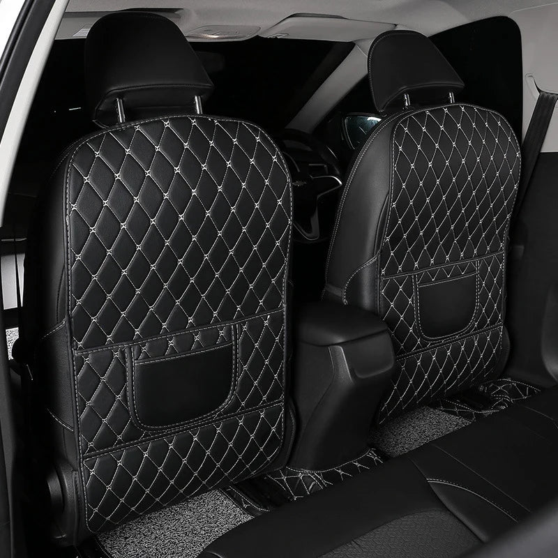 Leather Car Anti-Kick Mats