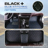Black with Blue stitching