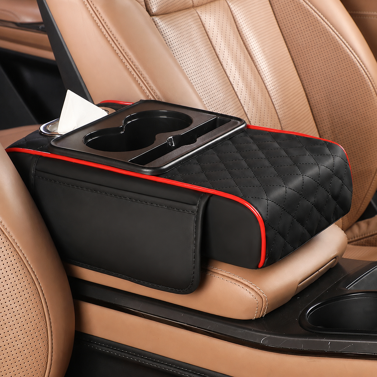 Multifunctional Leather Car Armrest Extender Cushion
