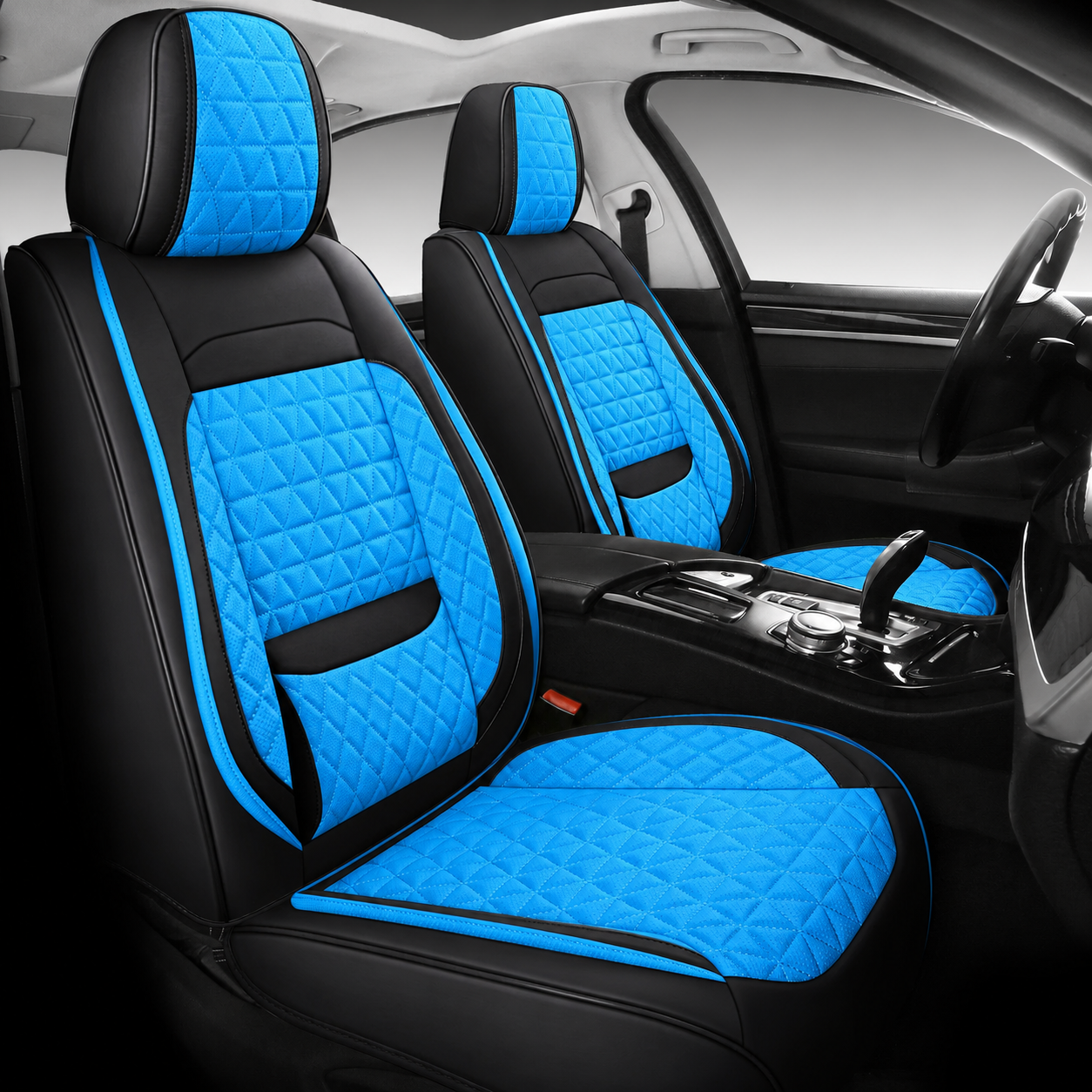 Huse pentru scaune auto cu model diamant
